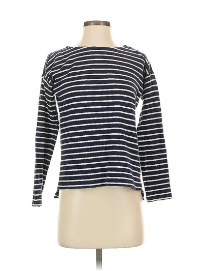 Pre-owned Chaps Long Sleeve Top Black Boatneck Tops