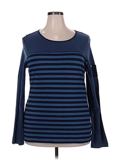 Pre-owned Chaps Long Sleeve T-shirt In Blue