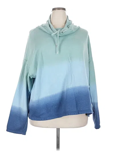 Pre-owned Chaps Pullover Hoodie In Blue
