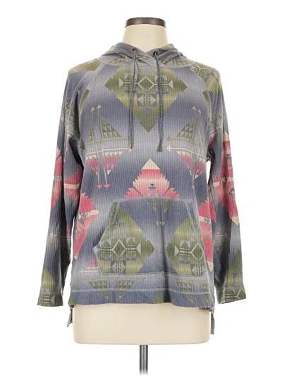 Pre-owned Chaps Pullover Hoodie In Gray