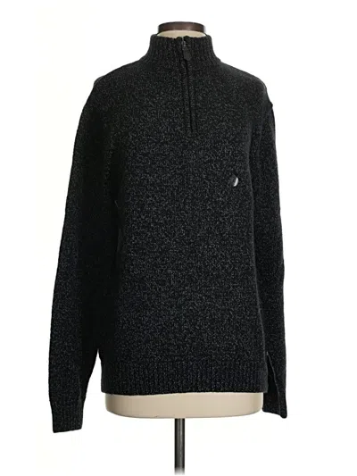 Pre-owned Chaps Pullover Sweater In Black