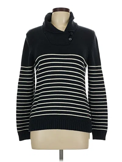 Pre-owned Chaps Pullover Sweater In Black