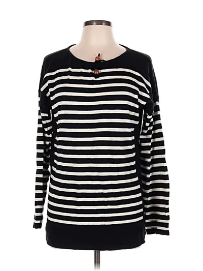Pre-owned Chaps Pullover Sweater In Black