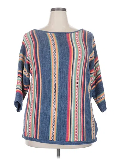 Pre-owned Chaps Pullover Sweater In Blue