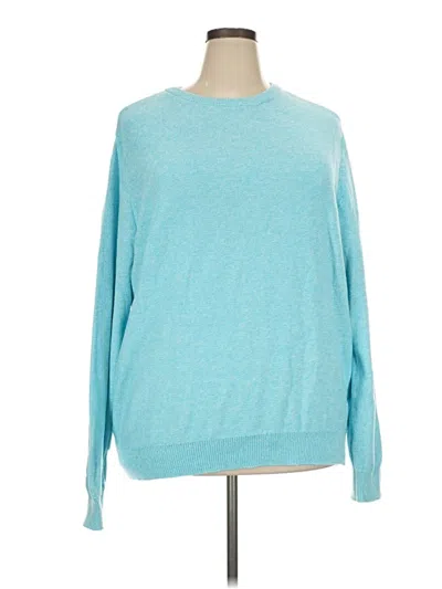 Pre-owned Chaps Pullover Sweater In Blue