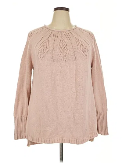 Pre-owned Chaps Pullover Sweater In Brown