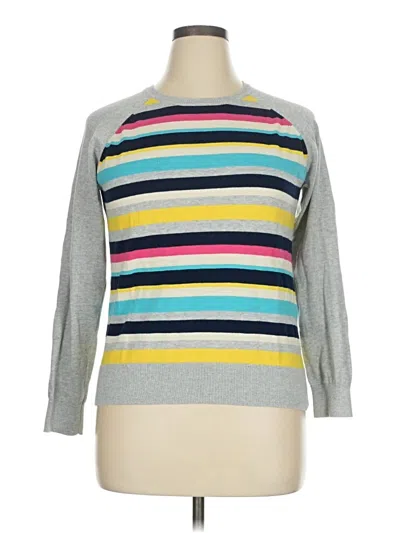 Pre-owned Chaps Pullover Sweater In Gray