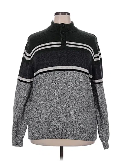 Pre-owned Chaps Pullover Sweater In Gray