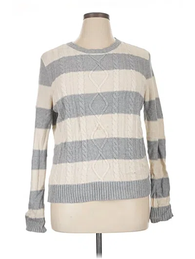 Pre-owned Chaps Pullover Sweater In Gray