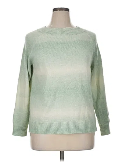 Pre-owned Chaps Pullover Sweater In Green