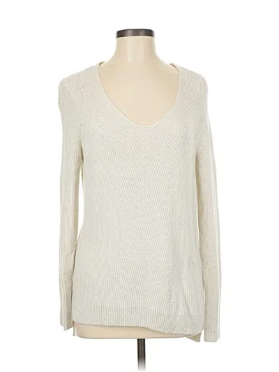 Pre-owned Chaps Pullover Sweater In Ivory