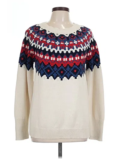 Pre-owned Chaps Pullover Sweater In Ivory