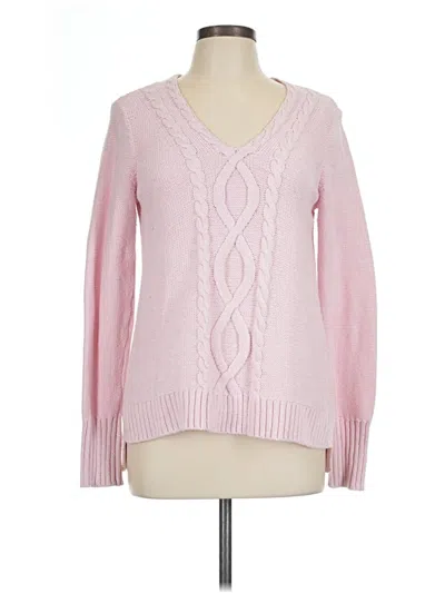 Pre-owned Chaps Pullover Sweater In Pink