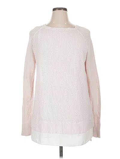 Pre-owned Chaps Pullover Sweater In Pink