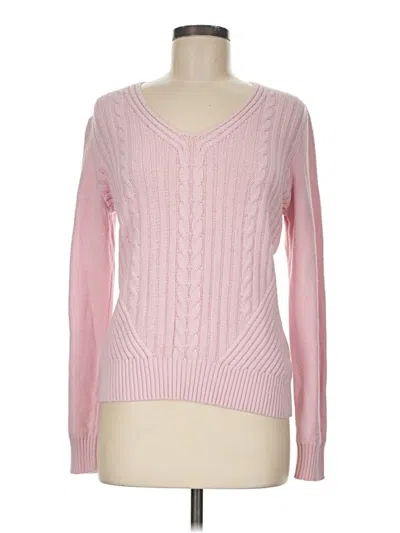 Pre-owned Chaps Pullover Sweater In Pink