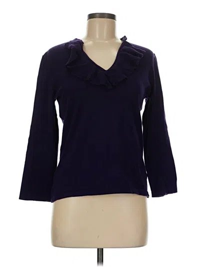 Pre-owned Chaps Pullover Sweater In Purple