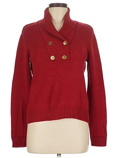 Pre-owned Chaps Pullover Sweater In Red