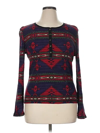 Pre-owned Chaps Pullover Sweater In Red