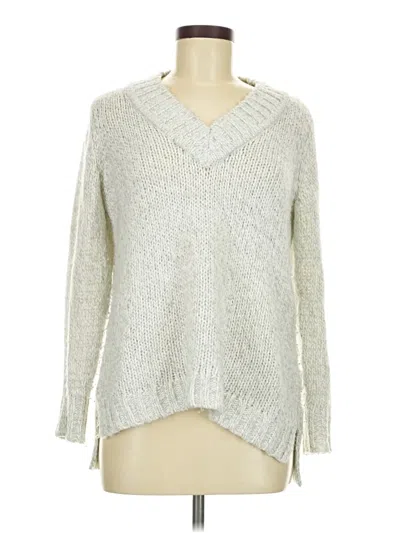 Pre-owned Chaps Pullover Sweater In Silver