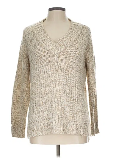 Pre-owned Chaps Pullover Sweater In Tan
