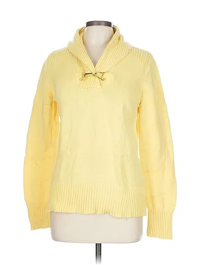 Pre-owned Chaps Pullover Sweater In Yellow