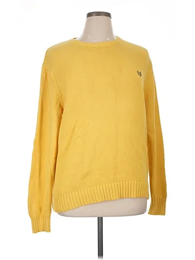 Pre-owned Chaps Pullover Sweater In Yellow