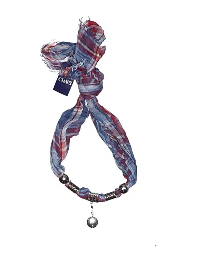 Pre-owned Chaps Scarf In Blue