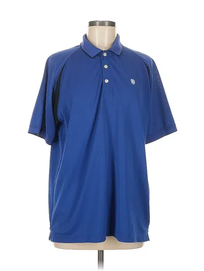 Pre-owned Chaps Short Sleeve Polo Shirt In Blue