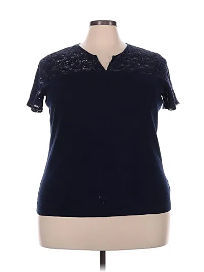 Pre-owned Chaps Short Sleeve Polo Shirt In Blue