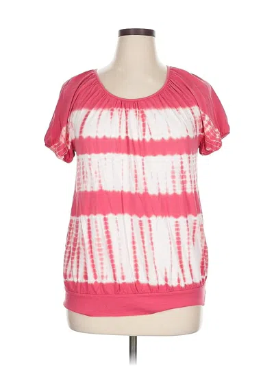 Pre-owned Chaps Short Sleeve T-shirt In Pink