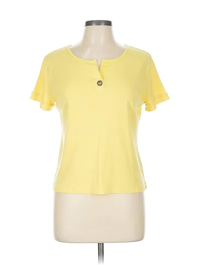Pre-owned Chaps Short Sleeve T-shirt In Yellow