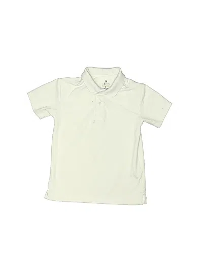 Pre-owned Chaps Kids' Short Sleeve Top Ivory Tops In White