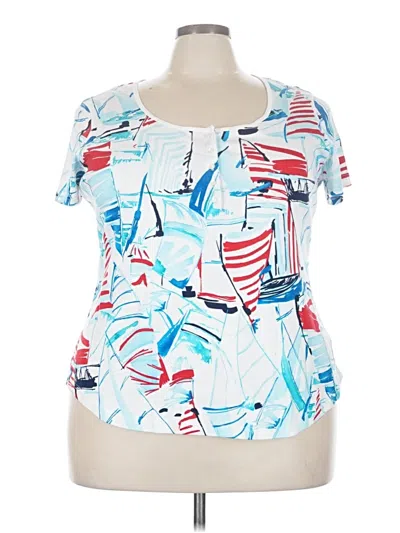 Pre-owned Chaps Short Sleeve T-shirt In Blue