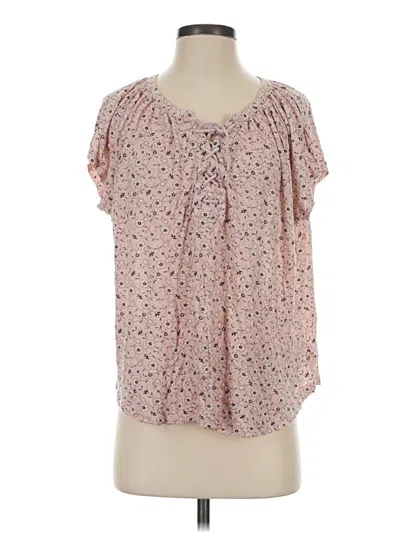 Pre-owned Chaps Short Sleeve T-shirt In Pink