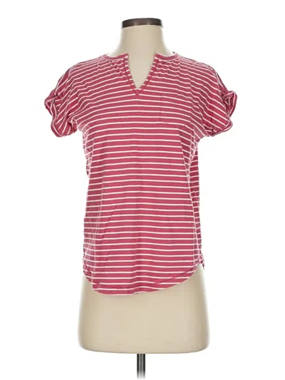 Pre-owned Chaps Short Sleeve T-shirt In Red