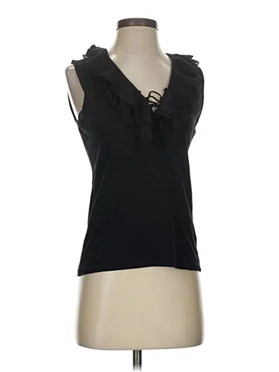 Pre-owned Chaps Sleeveless Blouse In Black