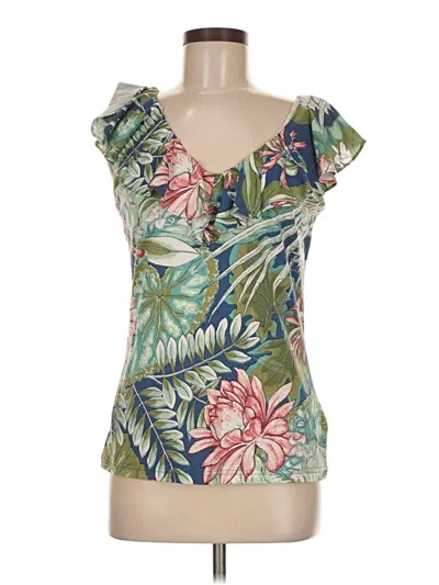 Pre-owned Chaps Sleeveless Blouse In Green