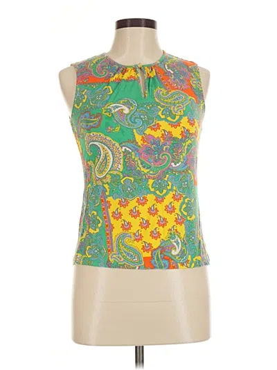 Pre-owned Chaps Sleeveless Blouse In Green