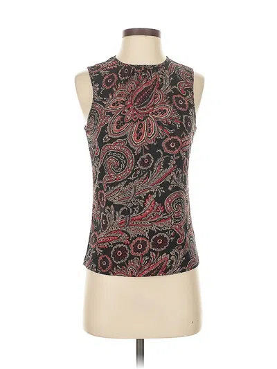 Pre-owned Chaps Sleeveless Top Black High Neck Tops