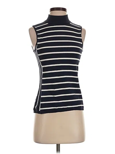 Pre-owned Chaps Sleeveless Top Ivory High Neck Tops