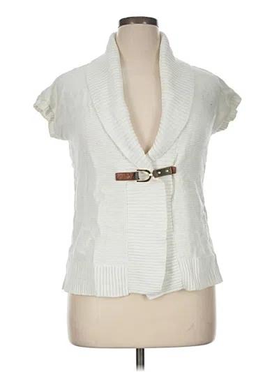 Pre-owned Chaps Sweater Vest In Ivory