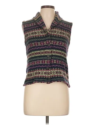 Pre-owned Chaps Sweater Vest In Purple