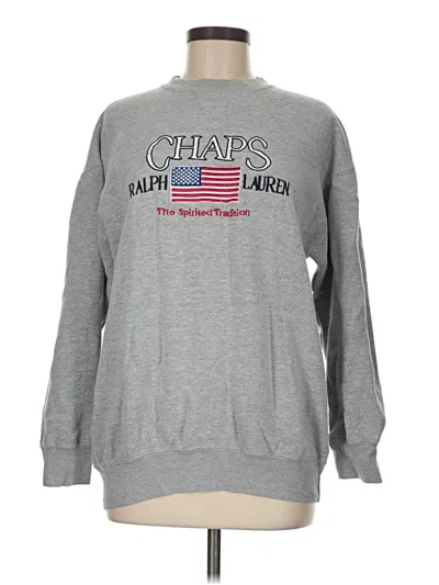 Pre-owned Chaps Sweatshirt In Gray