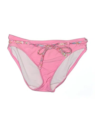 Pre-owned Chaps Swimsuit Bottoms In Pink