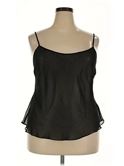 Pre-owned Chaps Tank Top Black Strapless Neckline Tops