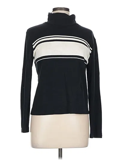 Pre-owned Chaps Turtleneck Sweater In Black