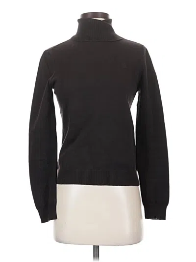 Pre-owned Chaps Turtleneck Sweater In Black