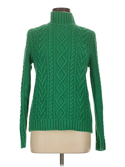 Pre-owned Chaps Turtleneck Sweater In Green