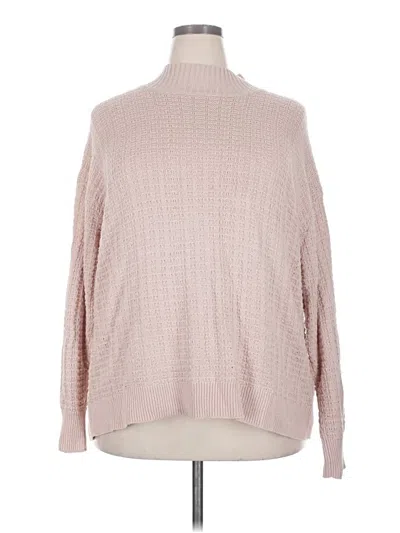 Pre-owned Chaps Turtleneck Sweater In Pink