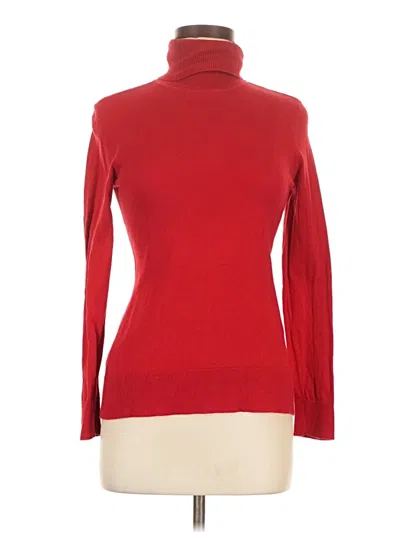 Pre-owned Chaps Turtleneck Sweater In Red